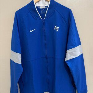 Nike NCAA Air Force Falcons Football Team Issue On-Field Jacket Mens XL Blue NEW